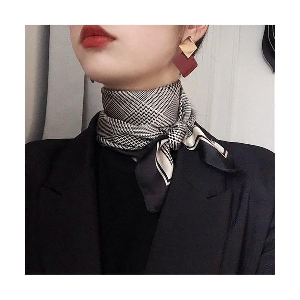 スカーフ バンダナ リングSET♪千鳥柄スカーフ レディース メンズ