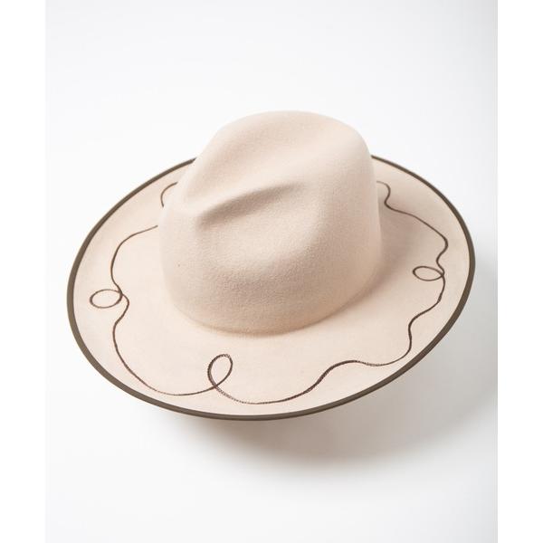 帽子 ハット Rabbit Fur Long Brim Hat / ファーウールロングブリムハット ...