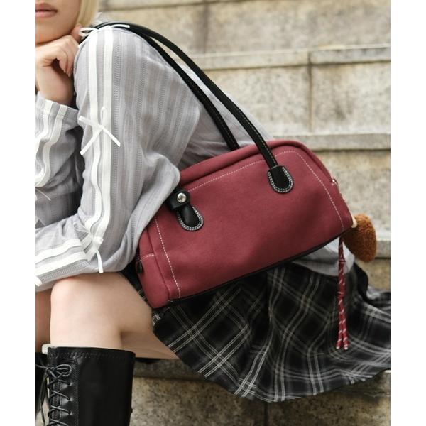 ハンドバッグ 「HOOK」for　girls　Y2K　ロングハンドルハンドバッグ　チャーム付き