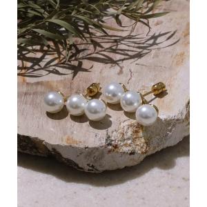 MAYU 3フェイクパール片耳ピアス 片耳用 MAYU＞ 3フェイクパール 片耳ピアス（ピアス（片耳用））｜UNITED