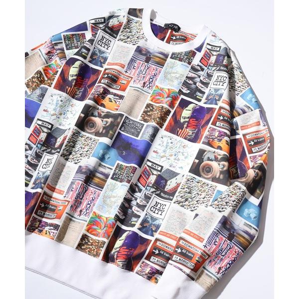 トレーナー スウェット All-over pattern collage sweat / 総柄コラー...