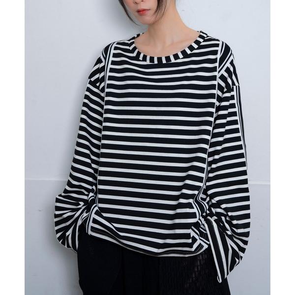tシャツ 「Nora Lily」Border Over Long Sleeve Top(UNISEX...