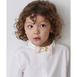蝶ネクタイ ストライプ柄蝶ネクタイ（ボタン取り外しシャツ対応） キッズ 子供服 男の子｜ZOZOTOWN Yahoo!店