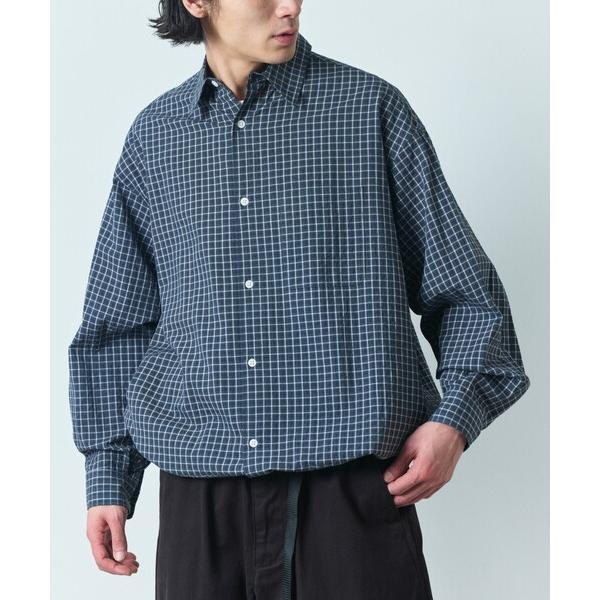 シャツ 限定展開 ワイドシルエット スピンドル レギュラーカラーシャツ メンズ