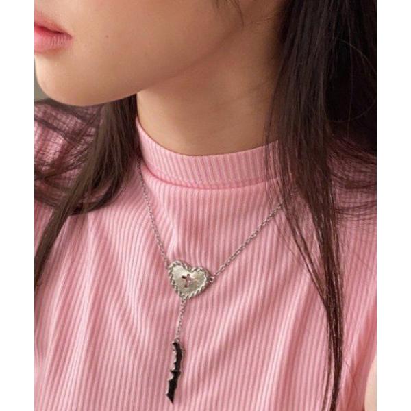 ネックレス リボンナイフモチーフネックレス レディース