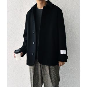 pコート ピーコート SHIPS any: PURE WOOL MELTON シングル Pコート メンズ