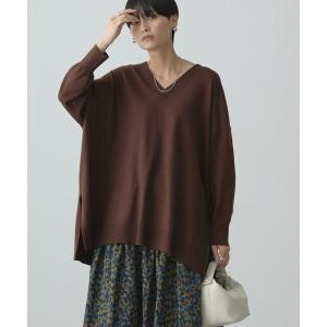チュニック バイパチVネックロングニットプルオーバーの商品画像