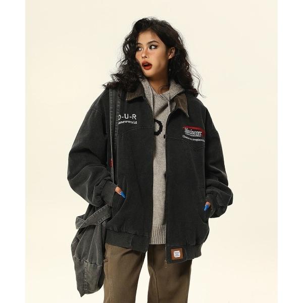 ブルゾン アウター 「Bz」刺繍ビッグサイズオータムアウター（MA/W87） レディース メンズ