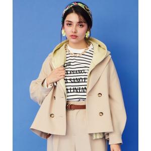 トレンチコート コート 「JETSET SOLO PLUS」2WAYツイルショートトレンチコート レディース
