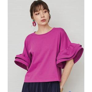 tシャツ 「BSB」フリルスリーブカットソー レディース