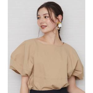 ブラウス シャツ 「JETSET SOLO PLUS」タイプライター パフスリーブブラウス レディース
