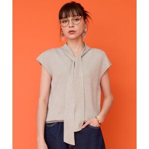 ニット セーター 「JETSET SOLO PLUS」ボウタイラメニット レディース