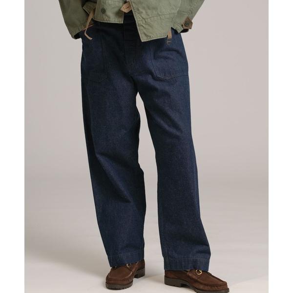 ジーンズ 「Sewing Chop O'alls」US NAVY DENIM TROUSERS メン...