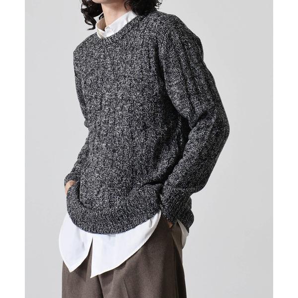 セーター ニット Cable knit crew neck knit / ケーブル編みクルーネックニ...