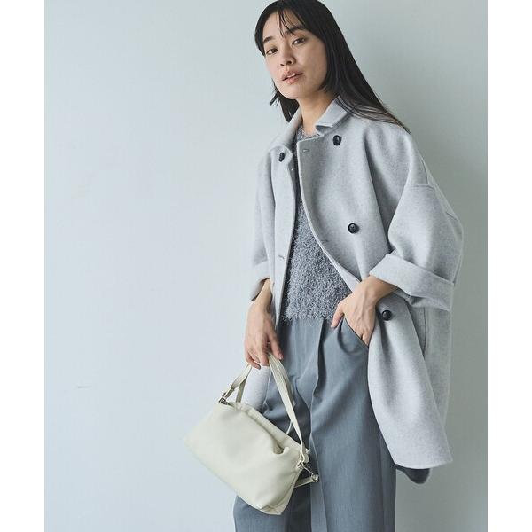 ピーコート pコート ウールミックスリバーコート レディース