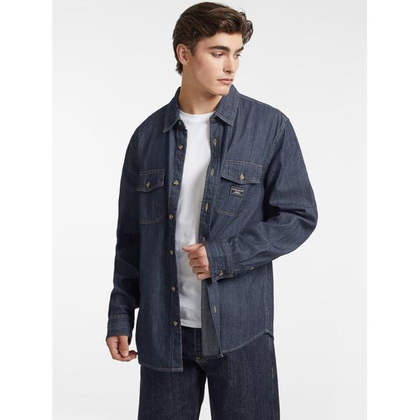 シャツ GUESS JEANS CLASSIC Long-Sleeve Denim Shirt デニ...