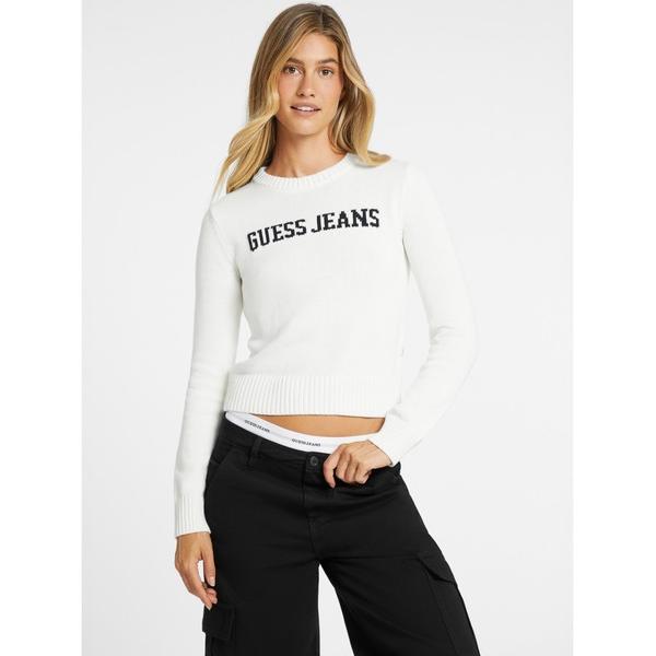 ニット セーター GUESS JEANS Ls Cn Guess J Intarsia Sweate...