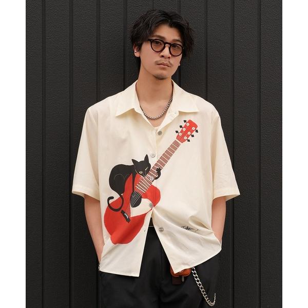 シャツ 「INTERPLAY x TAKERU」Acoustic Meow Open Collar ...