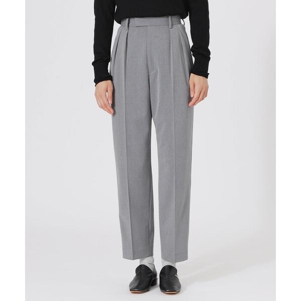 パンツ スーパークリースインタックテーパードパンツ レディース