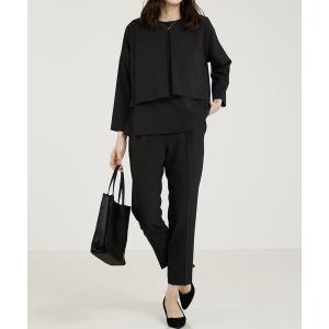 パンツドレス 「２点セット/エニデイカセット」バックフレア―セットアップ/セミオケ