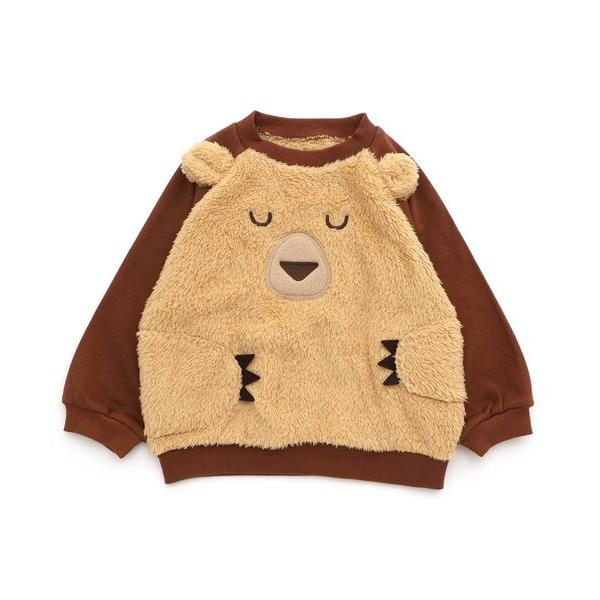 トレーナー くま＆ひつじHUGトレーナー キッズ 子供服 男の子 女の子