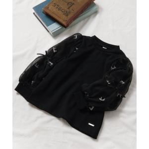 tシャツ ハート・リボン刺繍シアースリーブTシャ...の商品画像