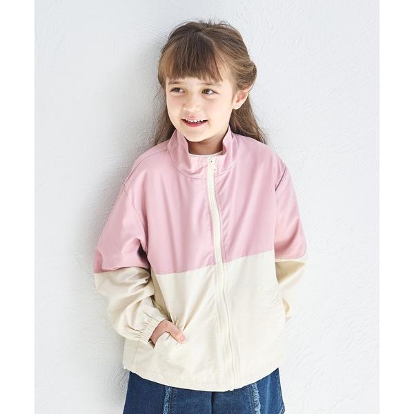 ブルゾン ジャンバー アウター バイカラー ナイロン ジャケット キッズ 子供服 男の子 女の子