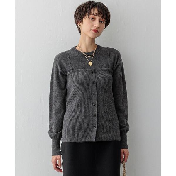 ニット セーター 「洗える」レイヤードビスチェ ニット レディース
