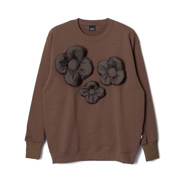 トレーナー スウェット PUFF FLOWER PULLOVER SWEAT レディース メンズ