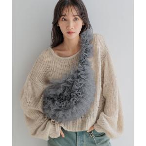 ショルダーバッグ バッグ チュールフリルショルダ...の商品画像
