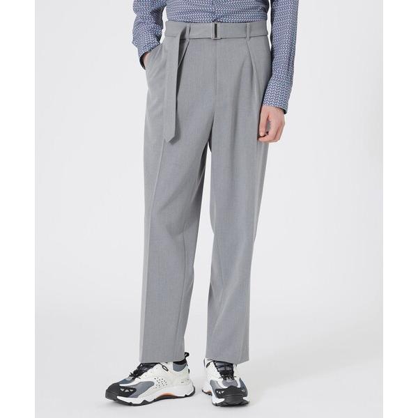 スラックス スーパークリースベルテッドスラックス メンズ