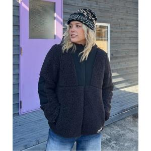 ブルゾン アウター MOROCKIN CRUSH/ロキシーモコモコジップアップブルゾン レディース