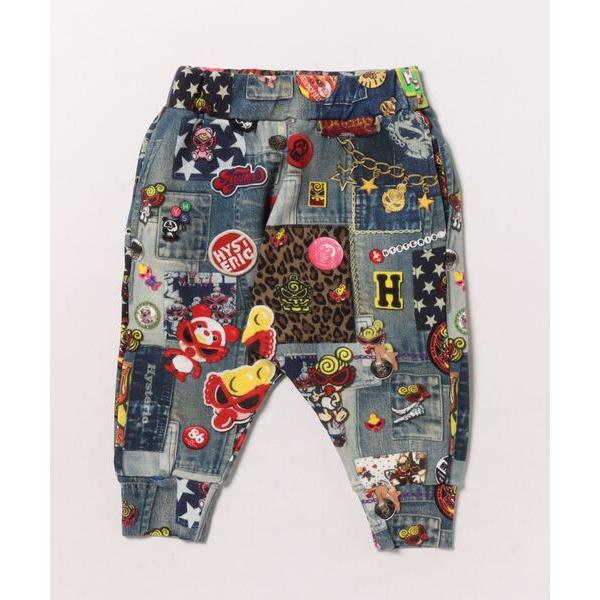 パンツ SCRATCH DENIM総柄 Viscotex 膝下丈 サルエルパンツ キッズ 子供服 男...