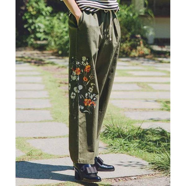 パンツ ＭＥＤＥ１９Ｆ　ミュルーズモダン「「ミュルーズ染織美術館」アーカイブコレクション」フラワーモ...