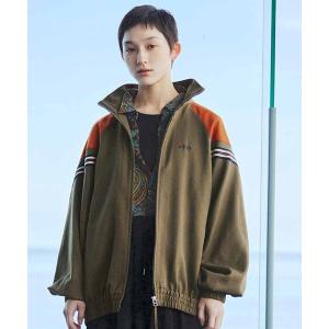 ブルゾン アウター ＦＩＬＡ　ｆｏｒ　ＭＥＤＥ１９Ｆ　　大人も着られるトラックブルゾン「ミリタリーカーキ」 レディース