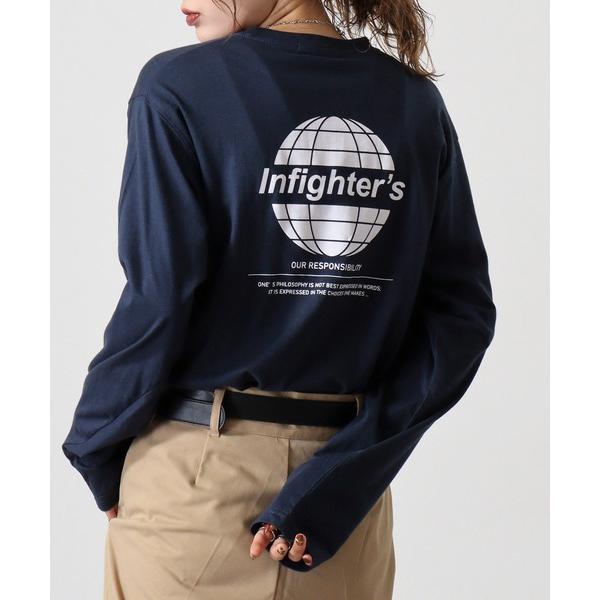 tシャツ Cotton crew neck long sleeve T-shirt / プリントオー...