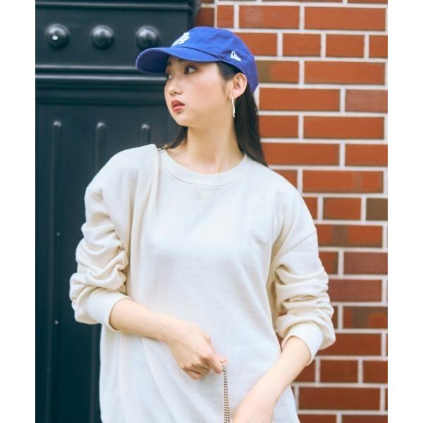 トレーナー スウェット 高身長　ゆるシルエット起毛サイドリブ切替スウェットトレーナー（セットアップ対...