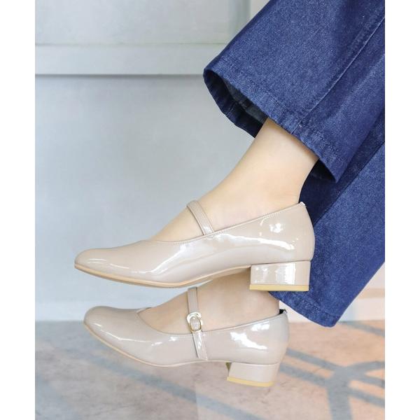 パンプス 晴雨兼用 メリージェーン Vカットパンプス レイン「日本製」