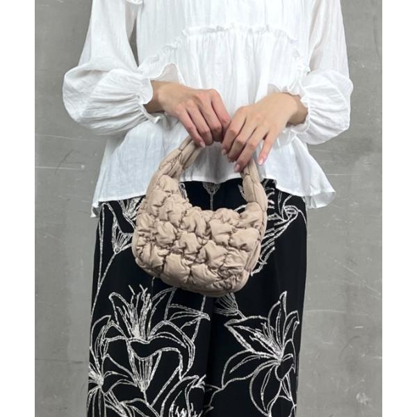 ハンドバッグ ぽこぽこ ハーフムーン ミニバッグ ハンドバッグ