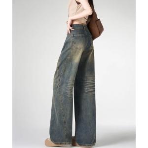 ジーンズ デニム デニムパンツ 新色追加/加工デニムパンツ レディース