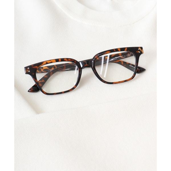 サングラス スクエアメガネ＆サングラス フラットレンズ メンズ レディース