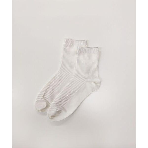 靴下 2×1リブソックス レディース