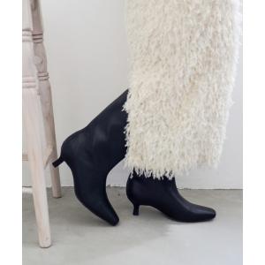 ブーツ ミッドヒールストレートブーツ レディース