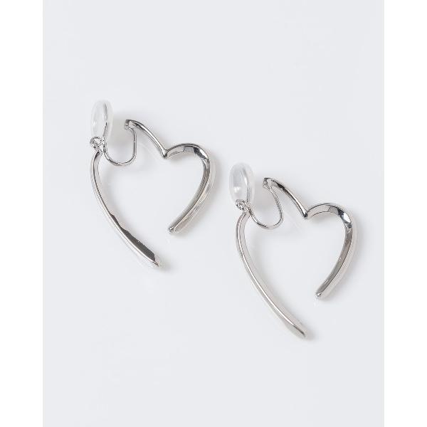 イヤリング ハートラインイヤリング レディース