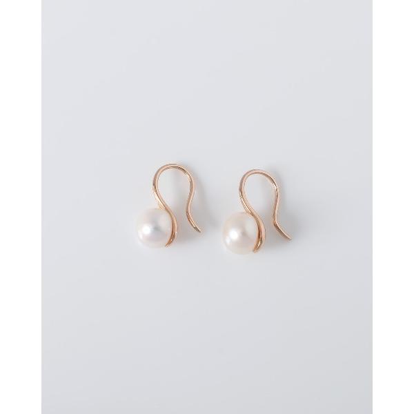 ピアス 1粒淡水パールフックピアス レディース