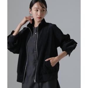 ブルゾン アウター ピーチフェイクレザースタンド...の商品画像