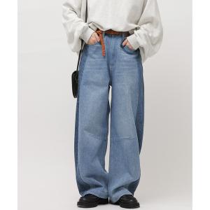 ジーンズ デニム デニムパンツ 濃淡切替カーブデニムパンツ/ユニセックス レディース メンズ