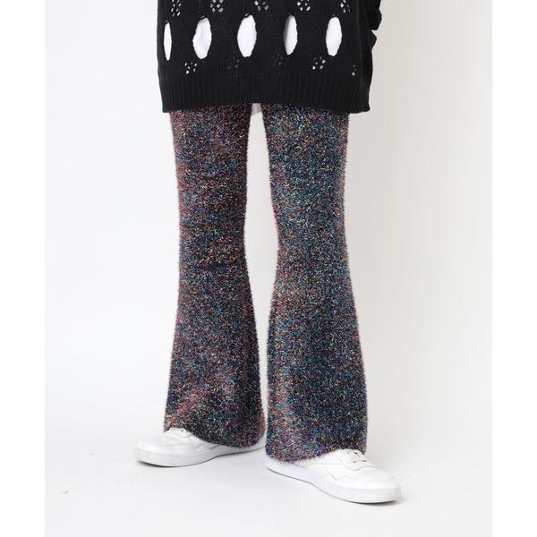 パンツ R4251 ラメフレアパンツ レディース