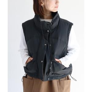 Danton（ダントン） ダウンベスト 36 ベージュ レディース : ZOZOTOWN