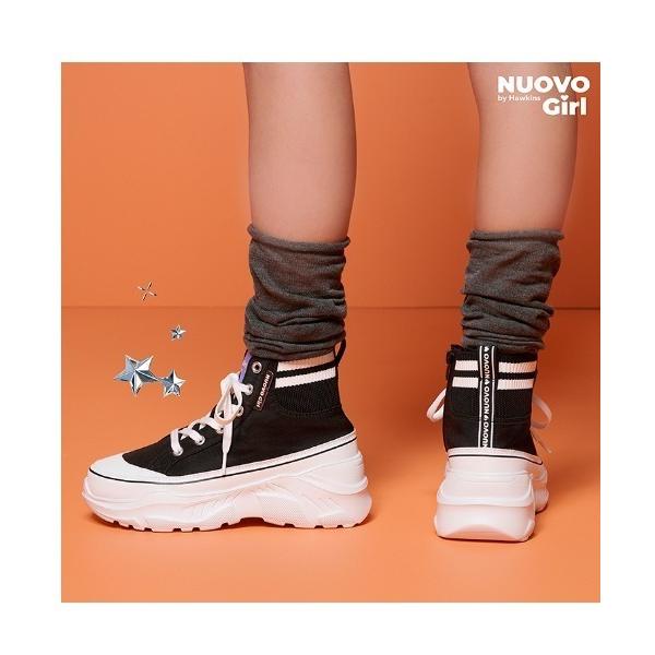 スニーカー NUOVO ヌオーヴォ 19-24 JUDY ジュディ N9365J BLACK キッズ...